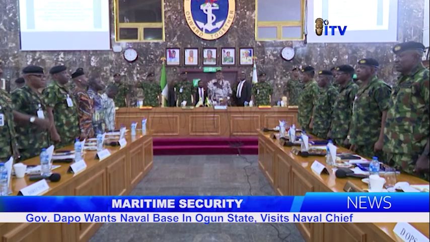 Maritime Security: Gov. Dapo Wants Naval Base In Ogun State, Visits Naval Chief