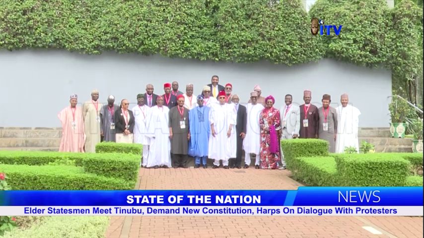 Elder Statesmen Meet Tinubu, Demand New Constitution, Harps On Dialogue With Protesters