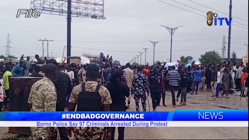 #Endbadgovernance: Borno Police Say 97 Criminals Arrested During Protest