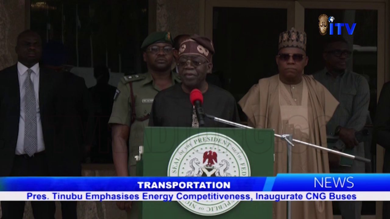 Transportation: Pres. Tinubu Emphasises Energy Competitiveness, Inaugurates CNG Buses