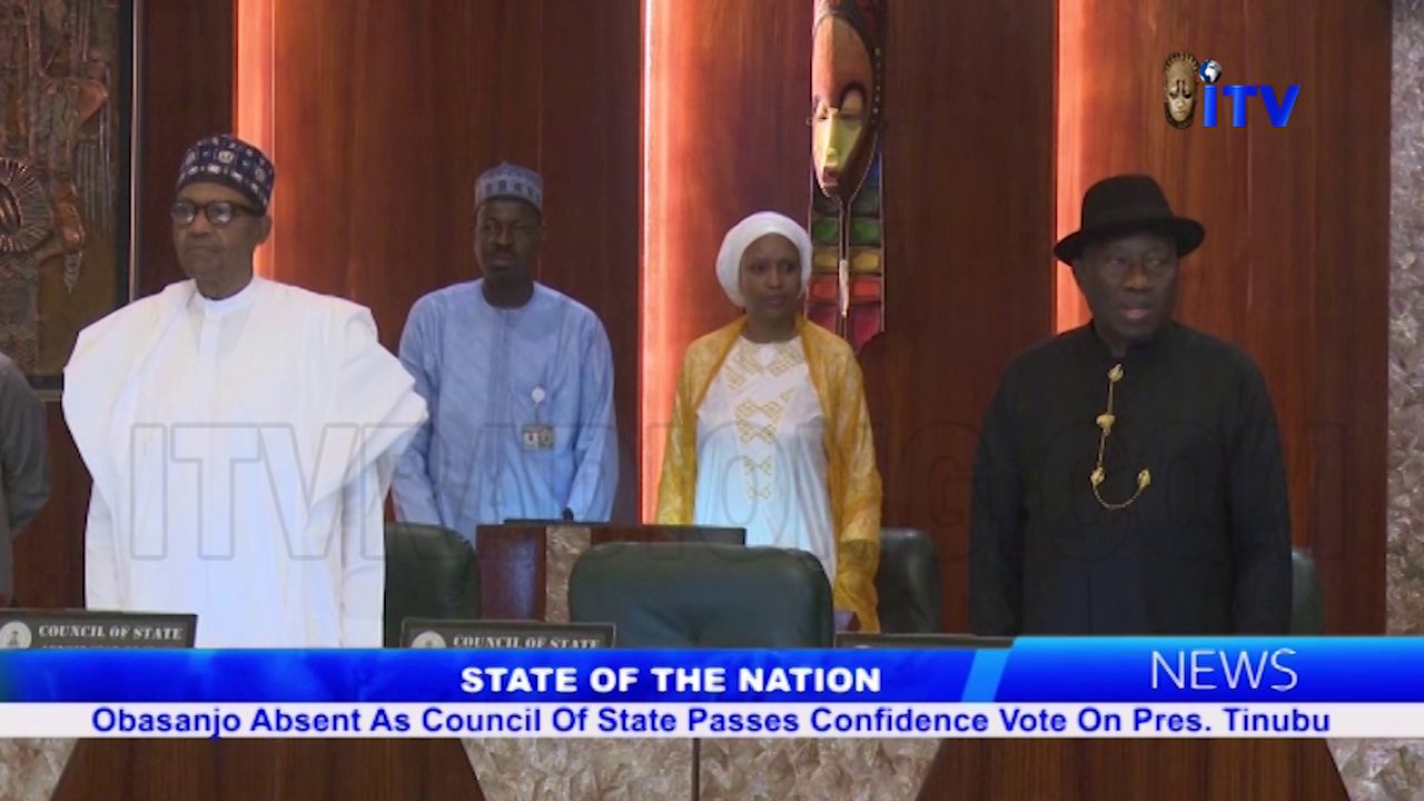 State Of The Nation: Obasanjo Absent As Council Of State Passes Confidence Vote On Pres. Tinubu