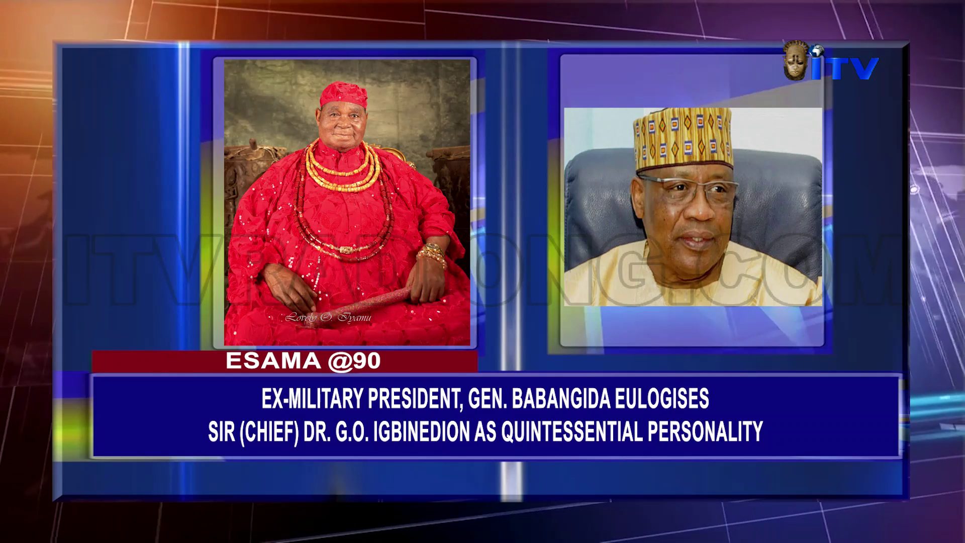 Ex-Military President, Gen. Babangida Eulogises Sir (Chief) Dr. G.O. Igbinedion As Quintessential Personality