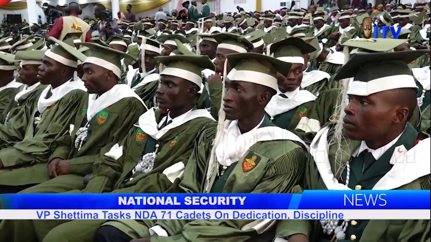 National Security: VP Shettima Tasks NDA 71 Cadets On Dedication, Discipline