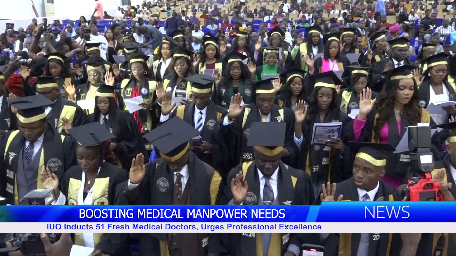 IUO Inducts 51 Fresh Medical Doctors, Urges Professional Excellence.