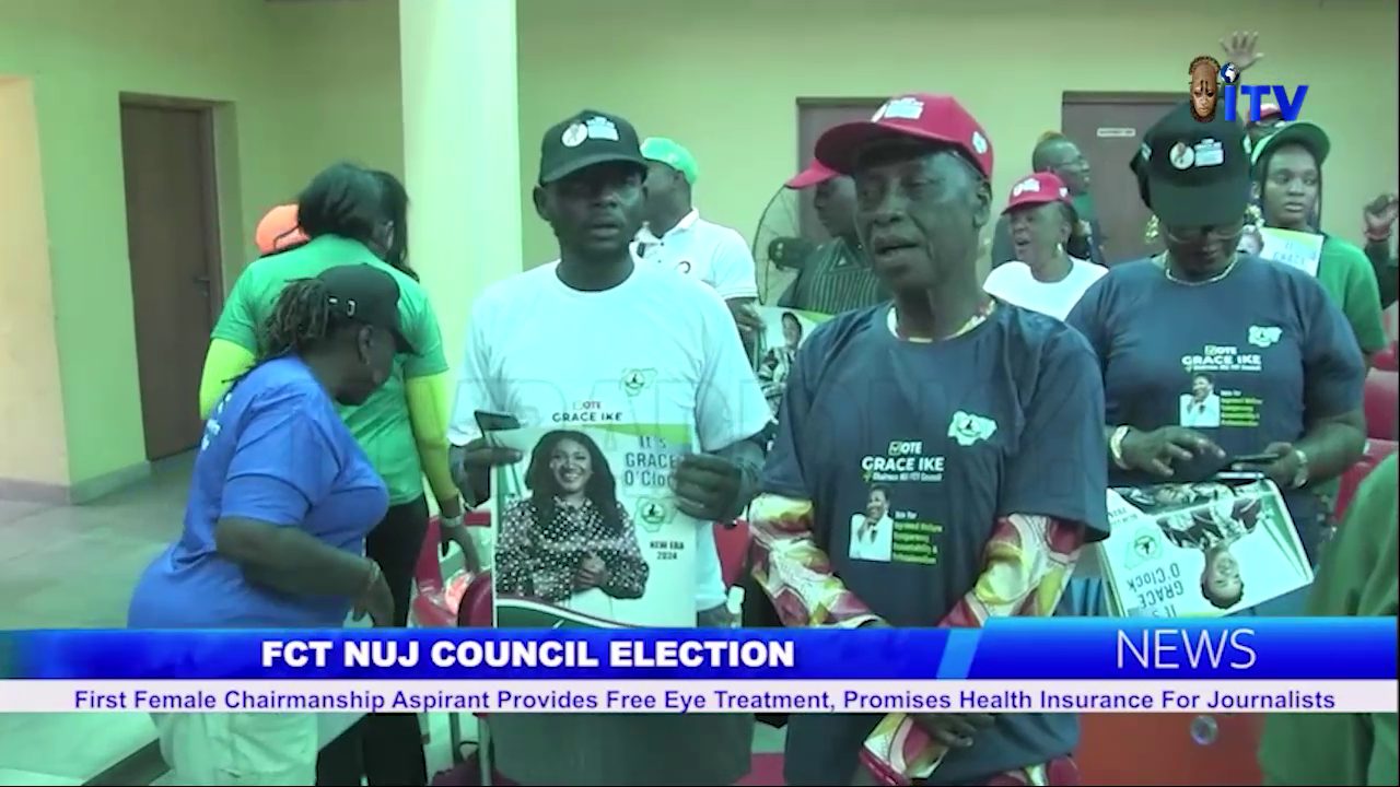 FCT NUJ Election: Grace Ike Provides Free Eye Treatment, Promises Health Insurance For Journalists