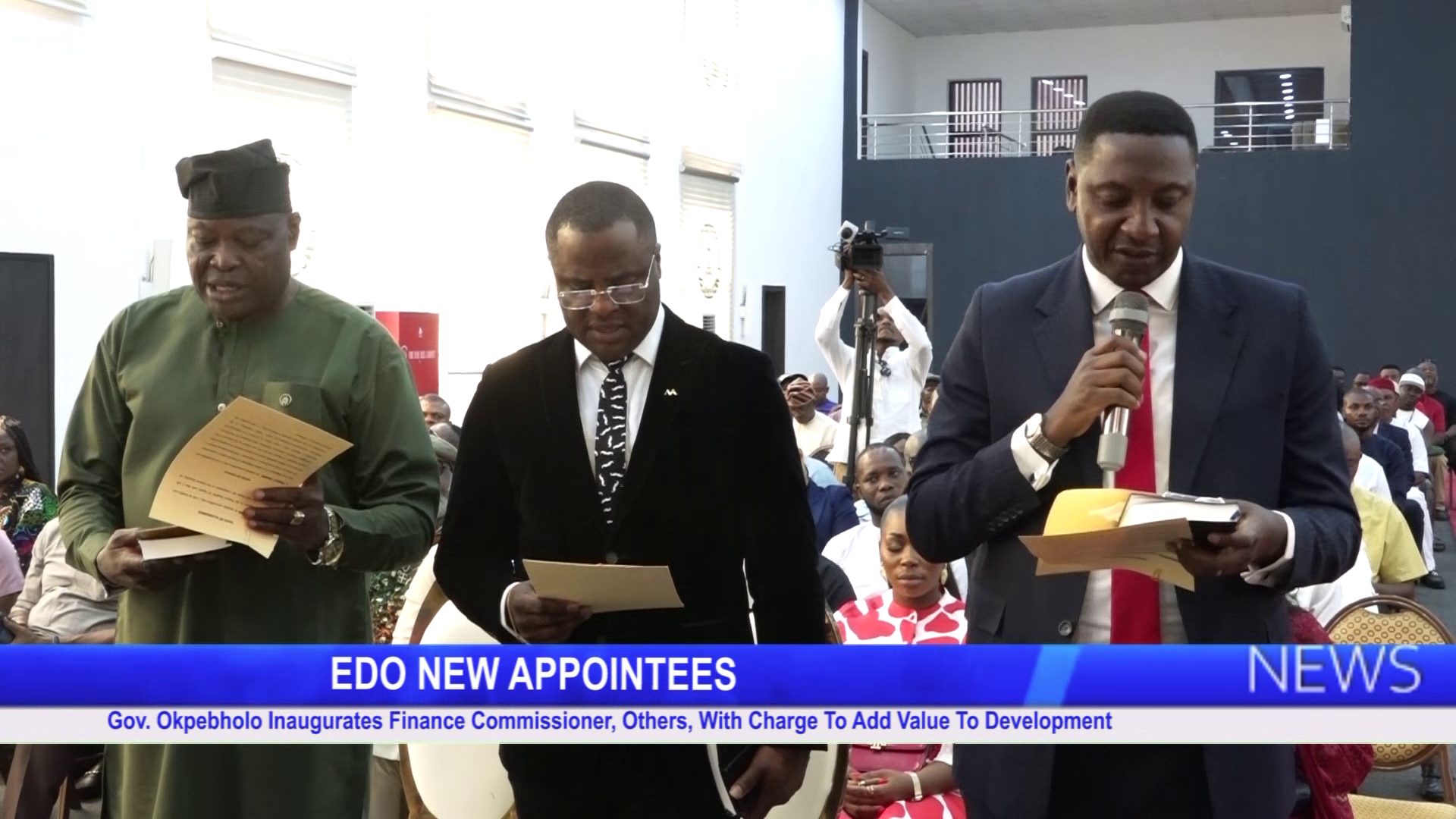 Gov. Okpebholo inaugurates finance commissioner, others, with charge to add value to development