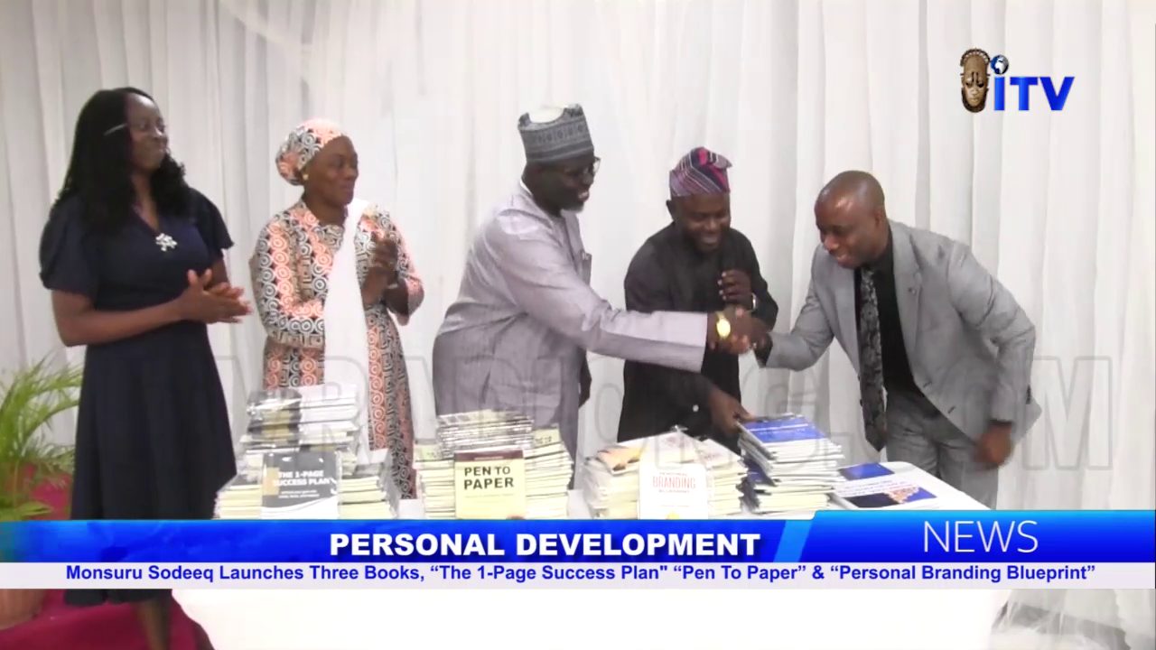 Personal Development: Monsuru Sodeeq Launches 3 Books