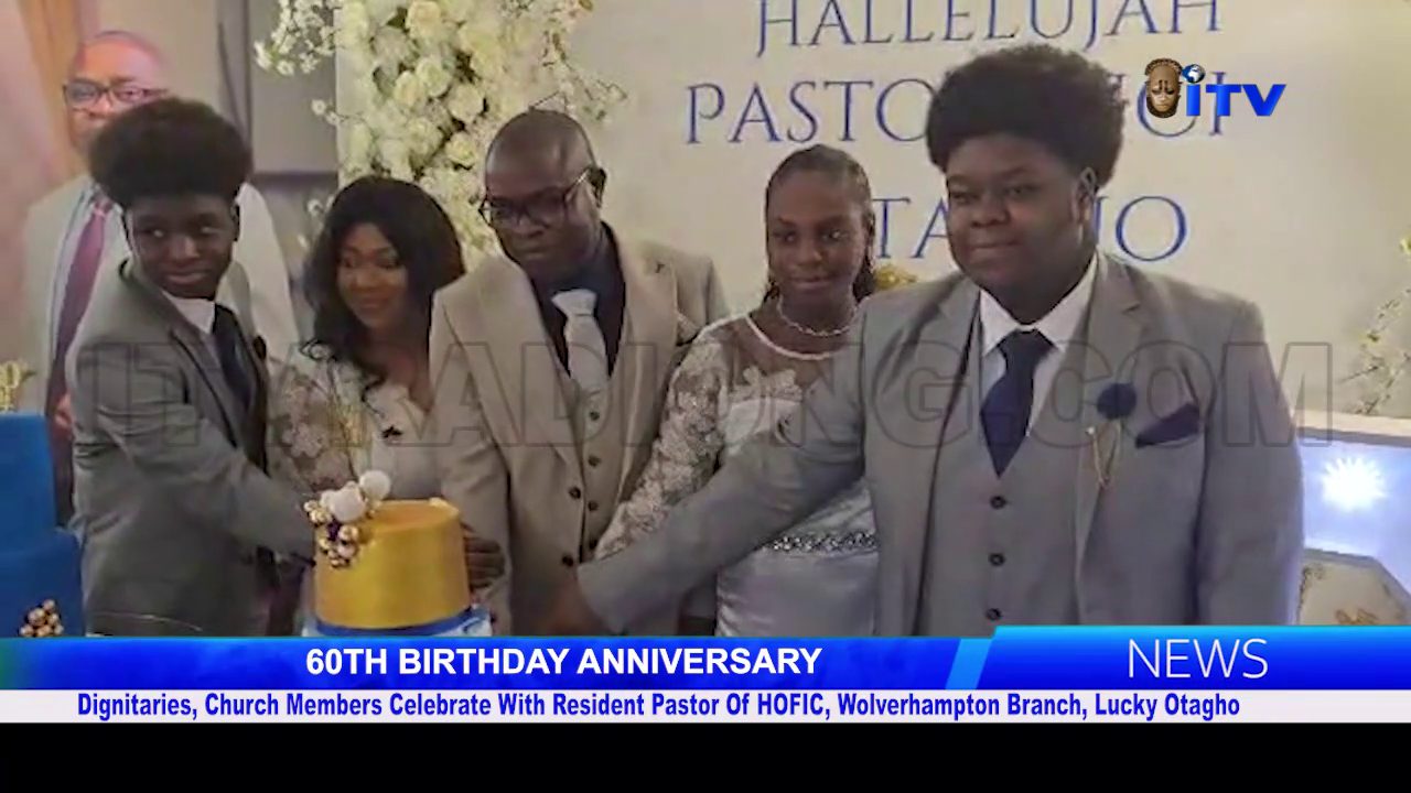 Dignitaries, Church Members Celebrate With Resident Pastor Of HOFIC, Wolverhampton Branch, Lucky Otagho