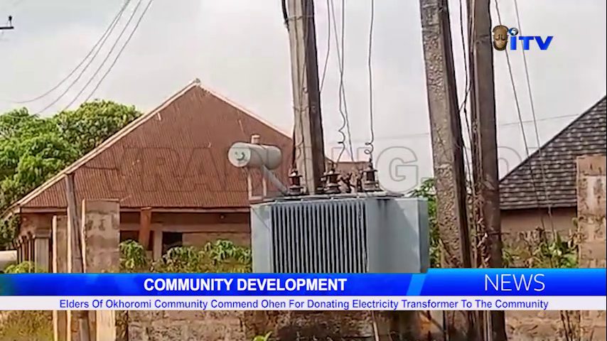 Elders Of Okhoromi Community Commend Ohen For Donating Electricity Transformers To The Community