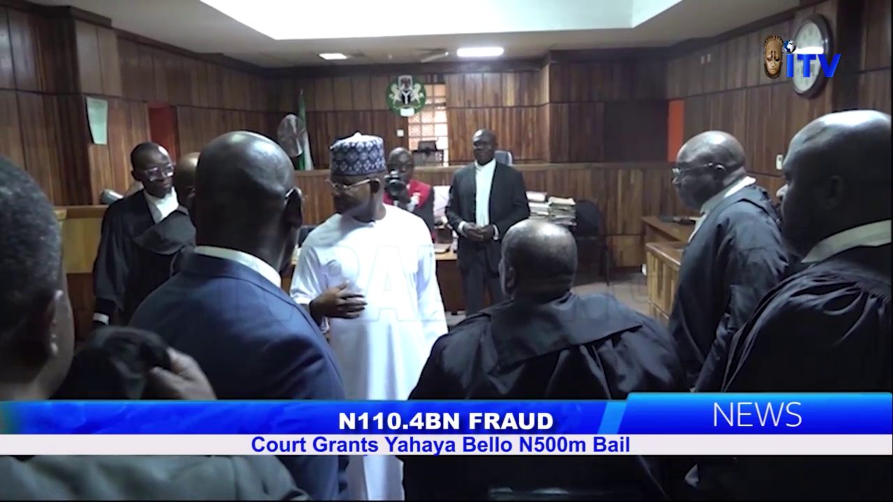 N110.4bn Fraud: Court Grants Yahaya Bello N500m Bail