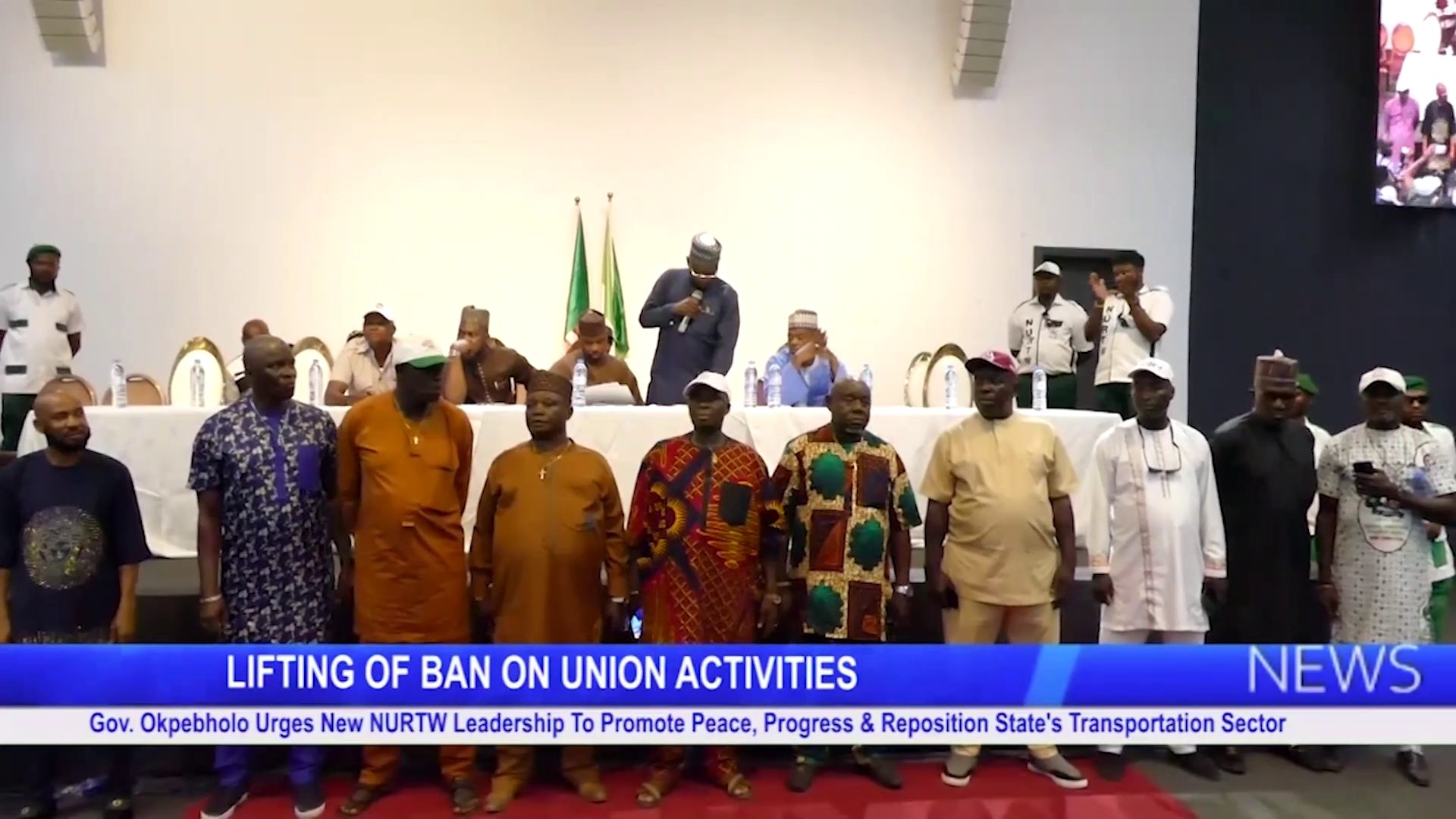 Gov. Okpebholo Urges New NURTW Leadership To Promote Peace, Progress And Reposition State’s Transportation Sector