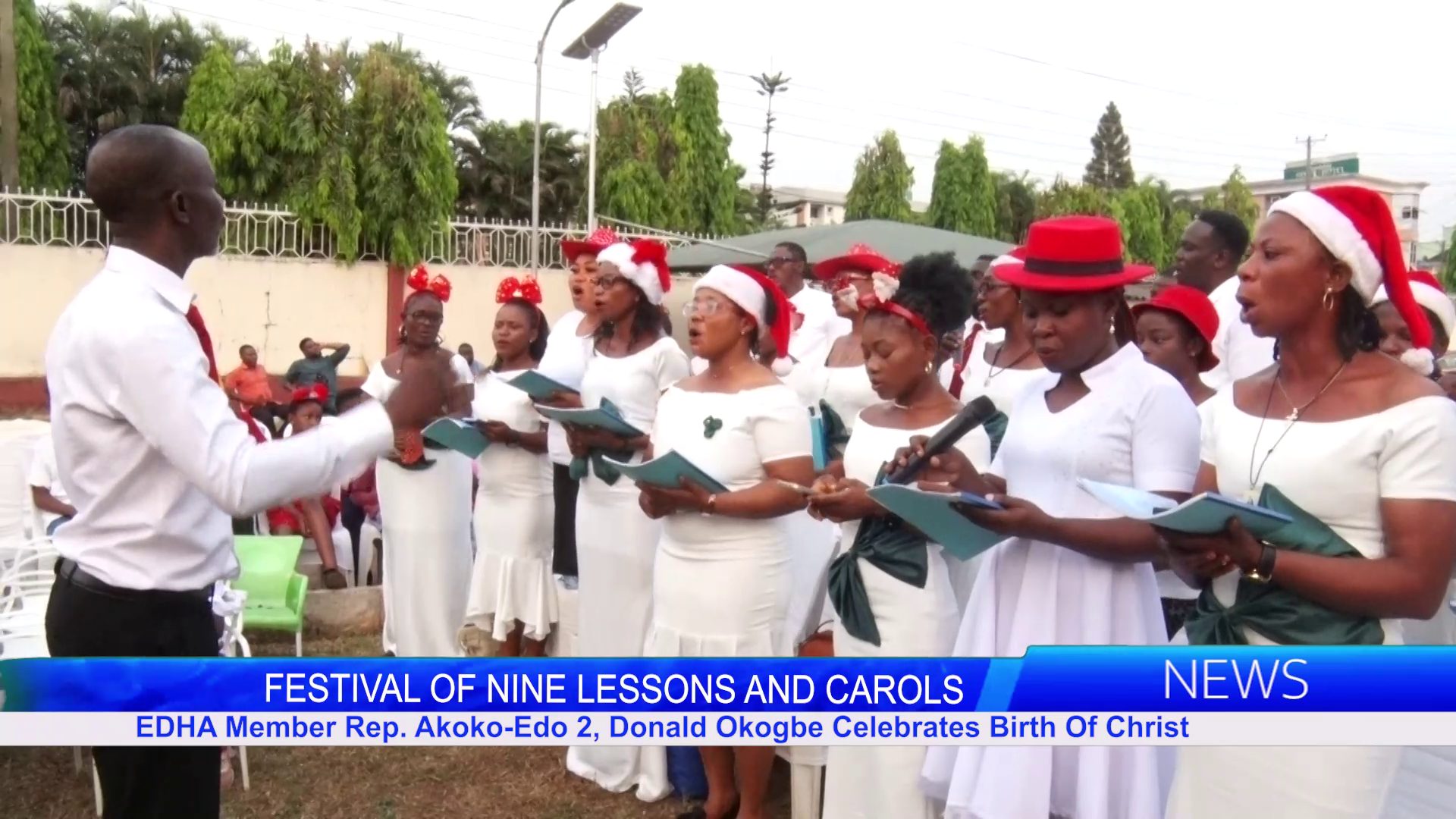 FESTIVAL OF NINE LESSONS AND CAROLS: EDHA Member Rep. Akoko-Edo 2, Donald Okogbe Celebrates Birth Of Christ