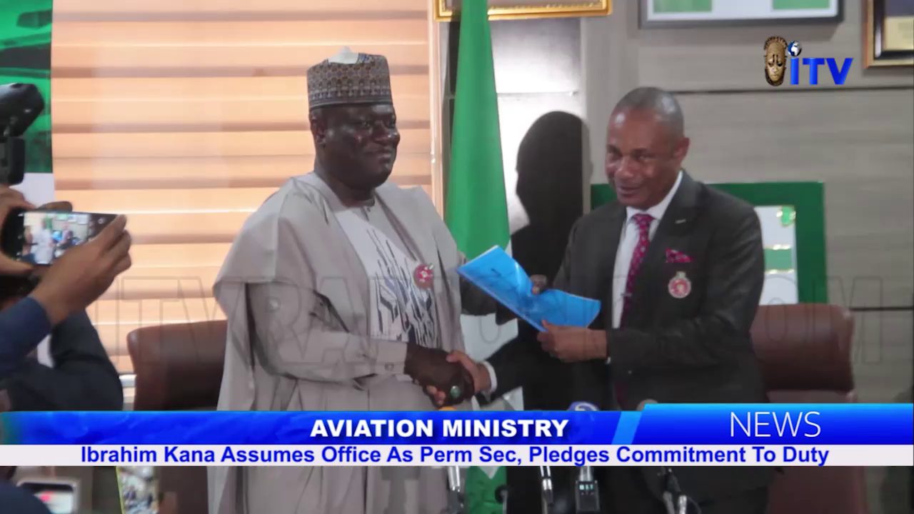 Aviation Ministry: Ibrahim Kana Assumes Office As Perm. Sec, Pledges Commitment To Duty