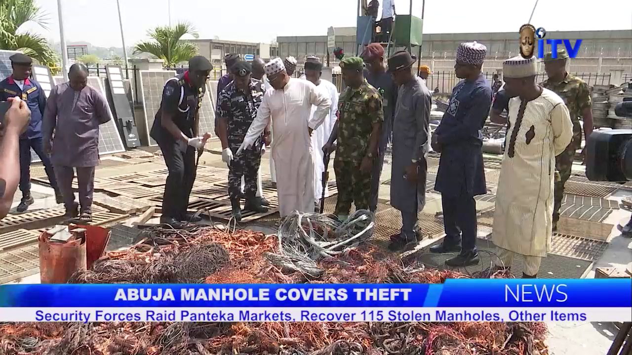 Manhole Covers Theft: Security Forces Raid Panteka Markets, Recover 115 Stolen Manholes, Other Items