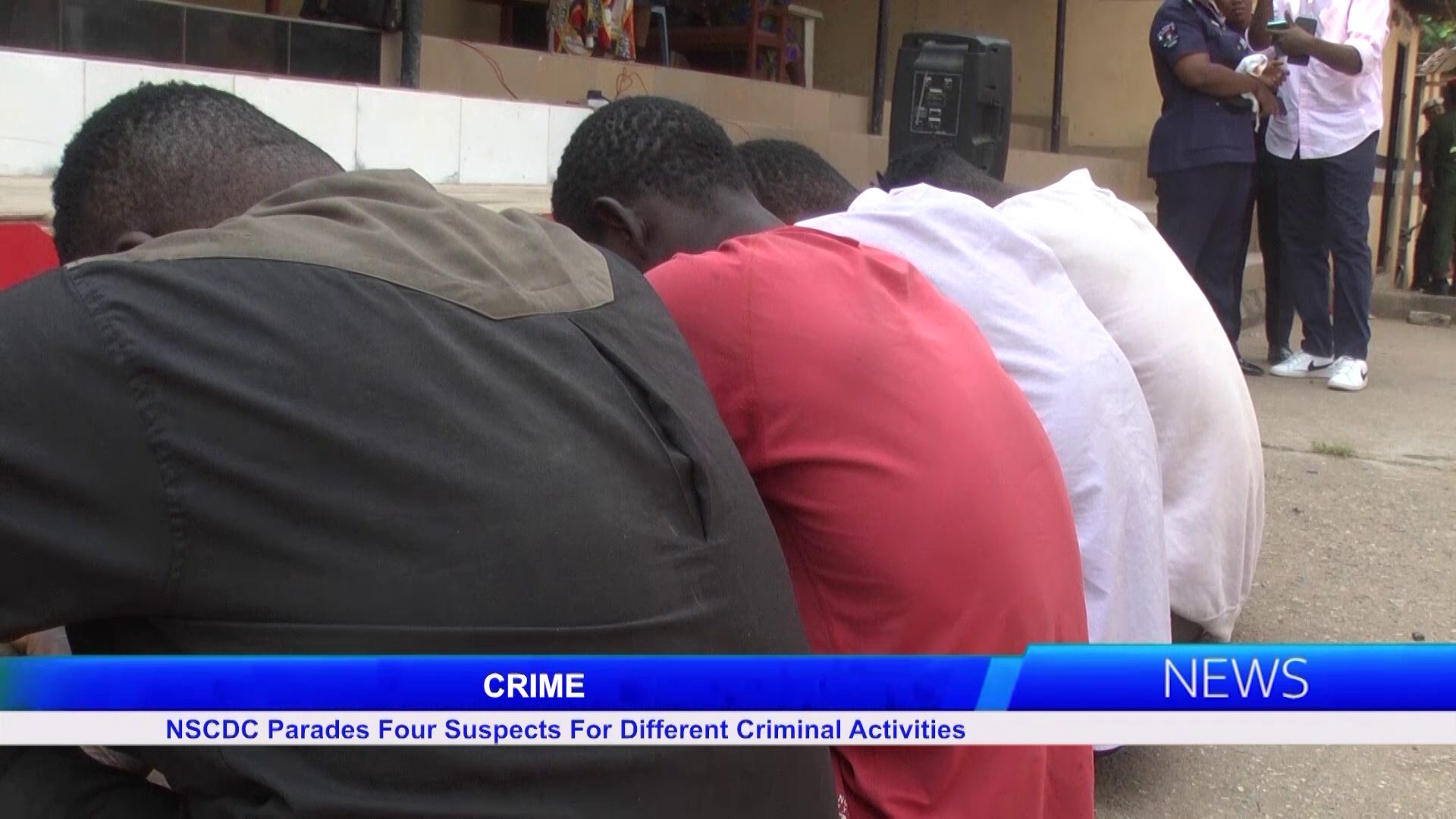 CRIME: NSCDC Parades Four Suspects For Different Criminal Activities