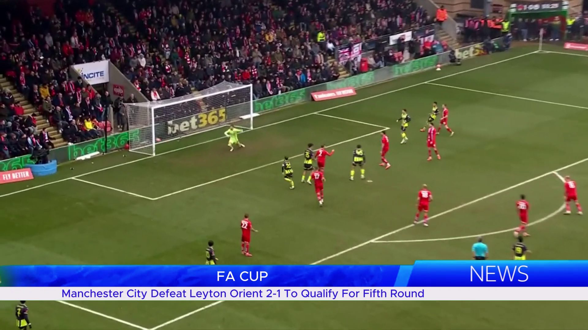 Manchester City Defeat Leyton Orient 2-1 To Qualify For Fifth Round.