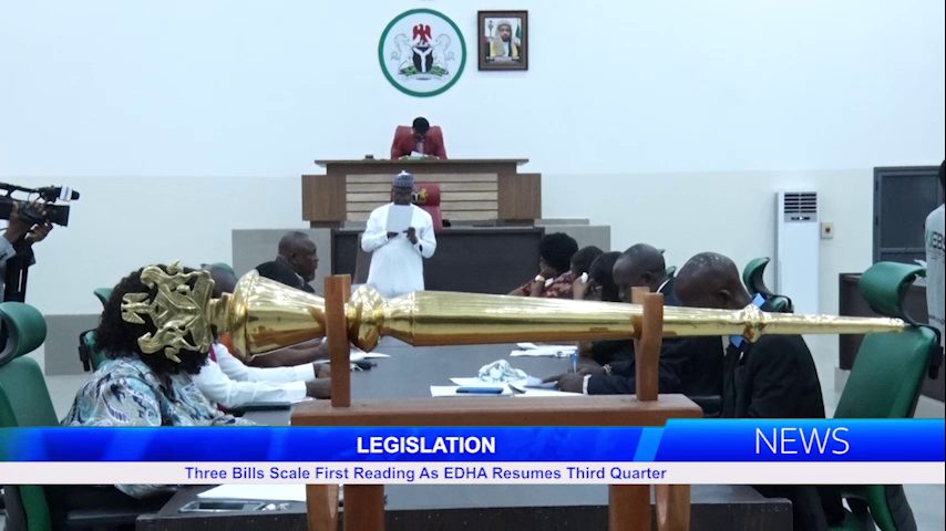 Three Bills Scale First Reading As EDHA Resumes Third Quarter