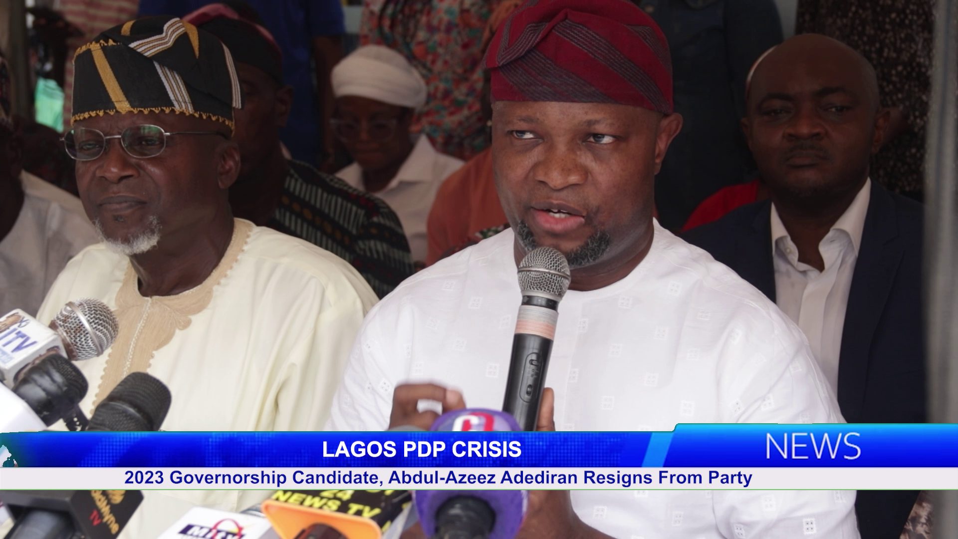 Lagos PDP Crisis: 2023 Governorship Candidate, Abdul-Azeez Adediran Resigns From Party