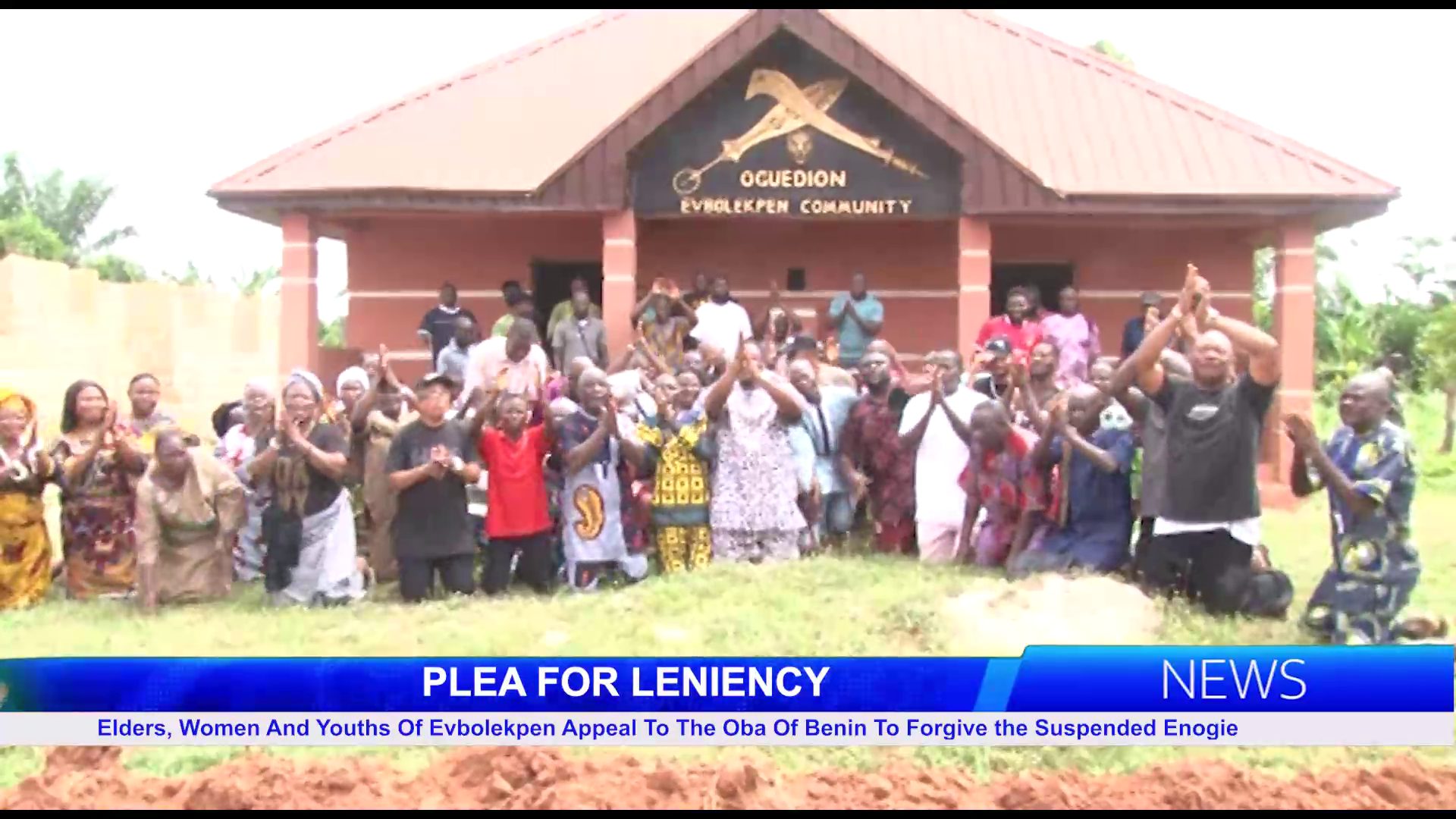 Elders, Women And Youths Of Evbolekpen Appeal To The Oba Of Benin To Forgive the Suspended Enogie