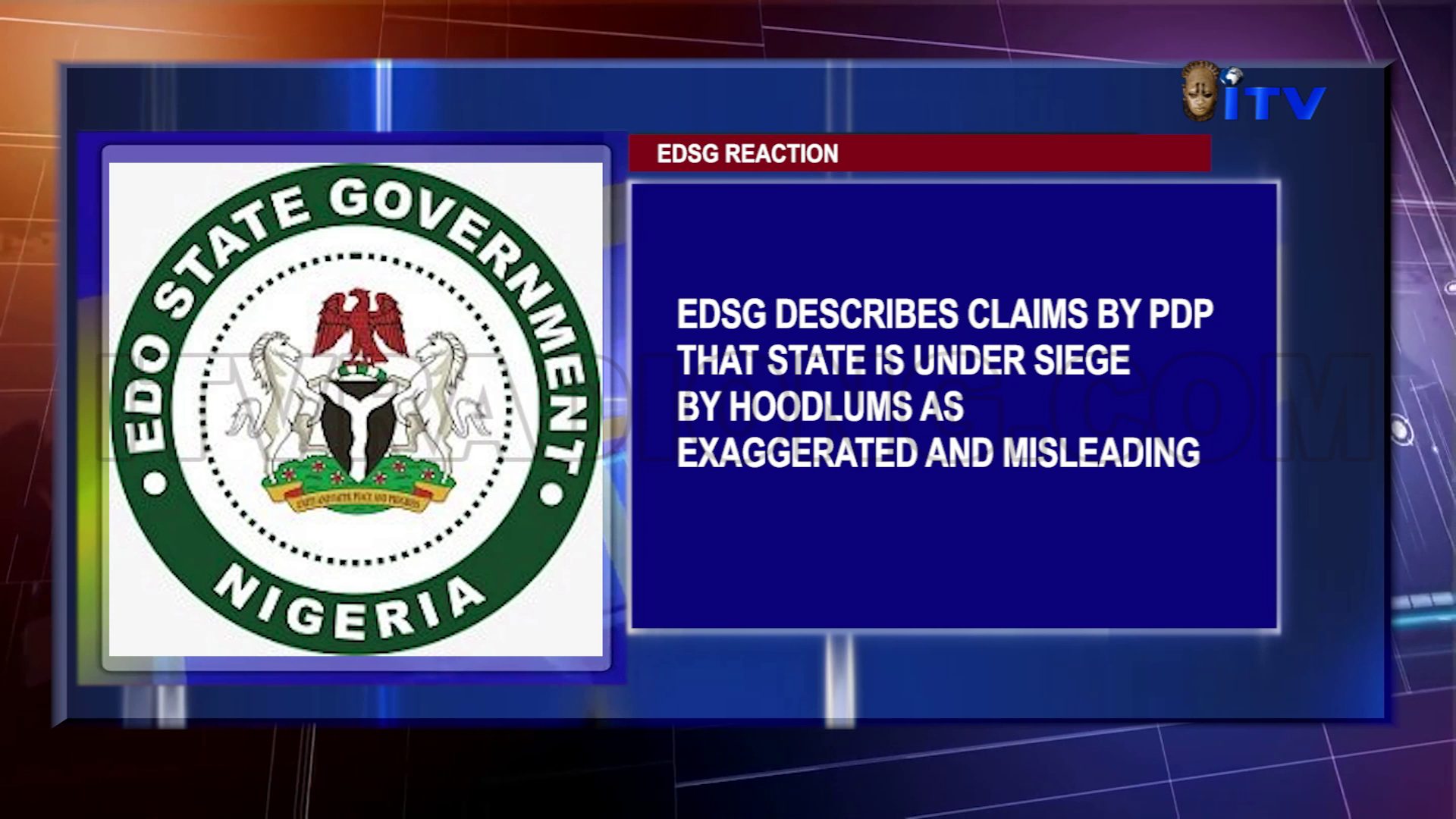 EDSG Describes Claims By PDP That State Is Under Siege By Hoodlums As Exaggerated And Misleading