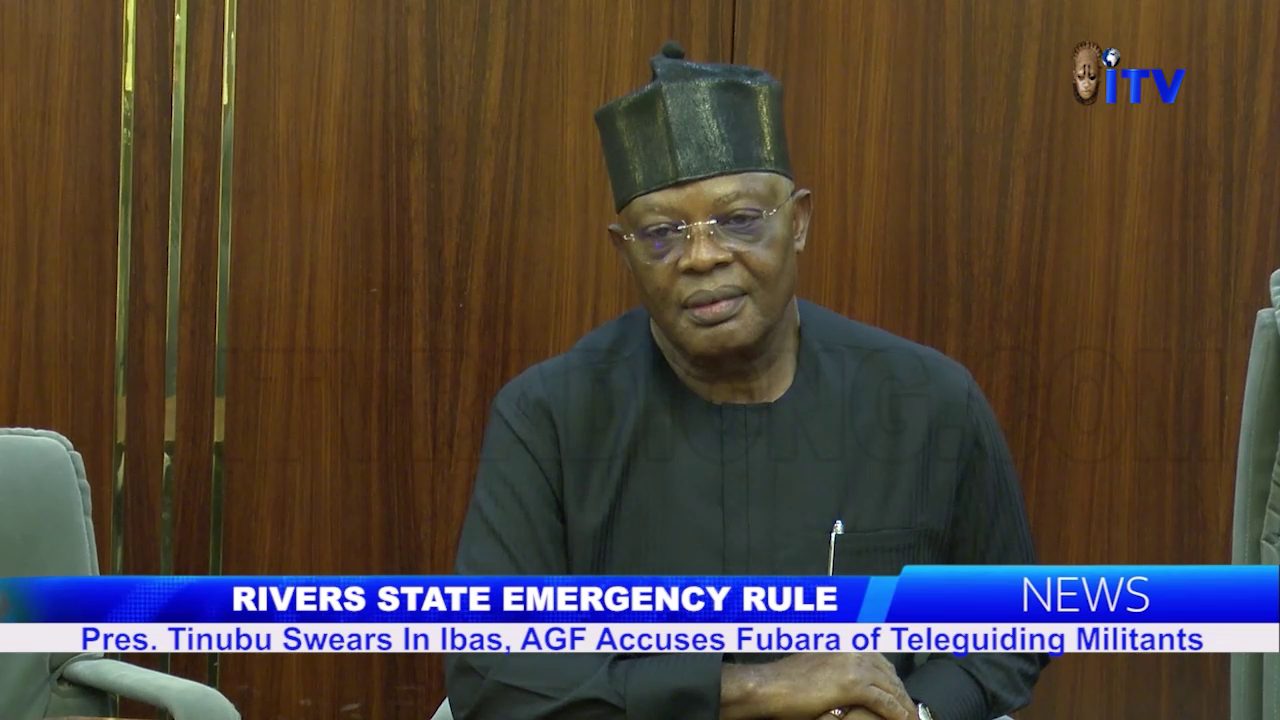 Pres, Tinubu Swears In Ibas, AGF Accuses Fubara Of Teleguiding Militants