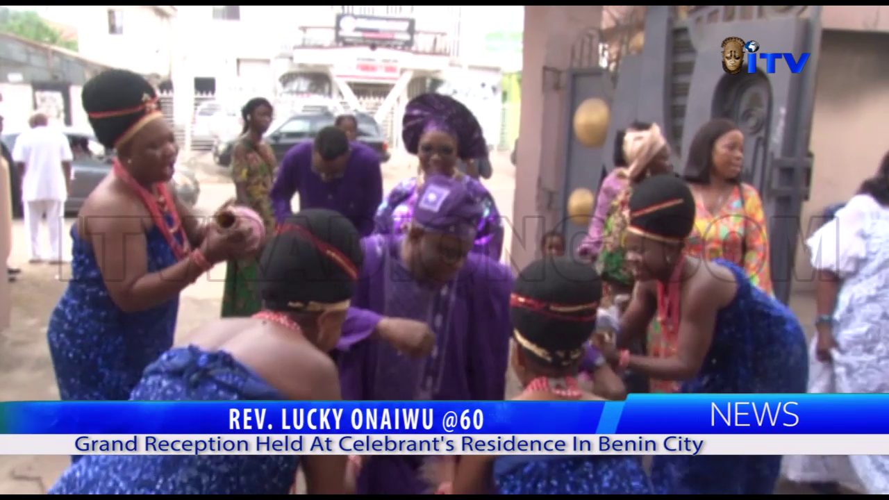 REV. LUCKY ONAIWU @60: Grand Reception Held At Celebrant’s Residence In Benin City