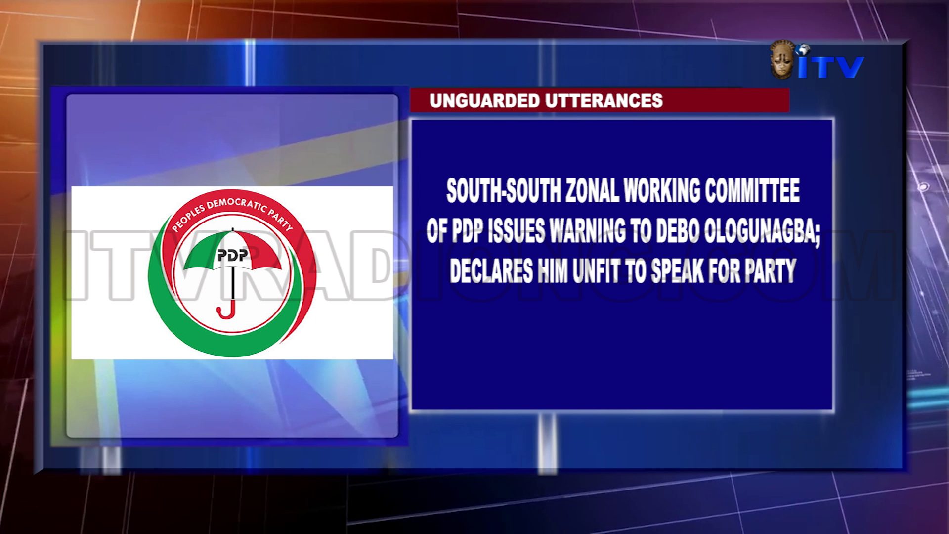 Unguarded Utterances: South-South Zonal Working Committee Of PDP Issues Warning To Debo Ologunagba; Declares Him Unfit To Speak For Party