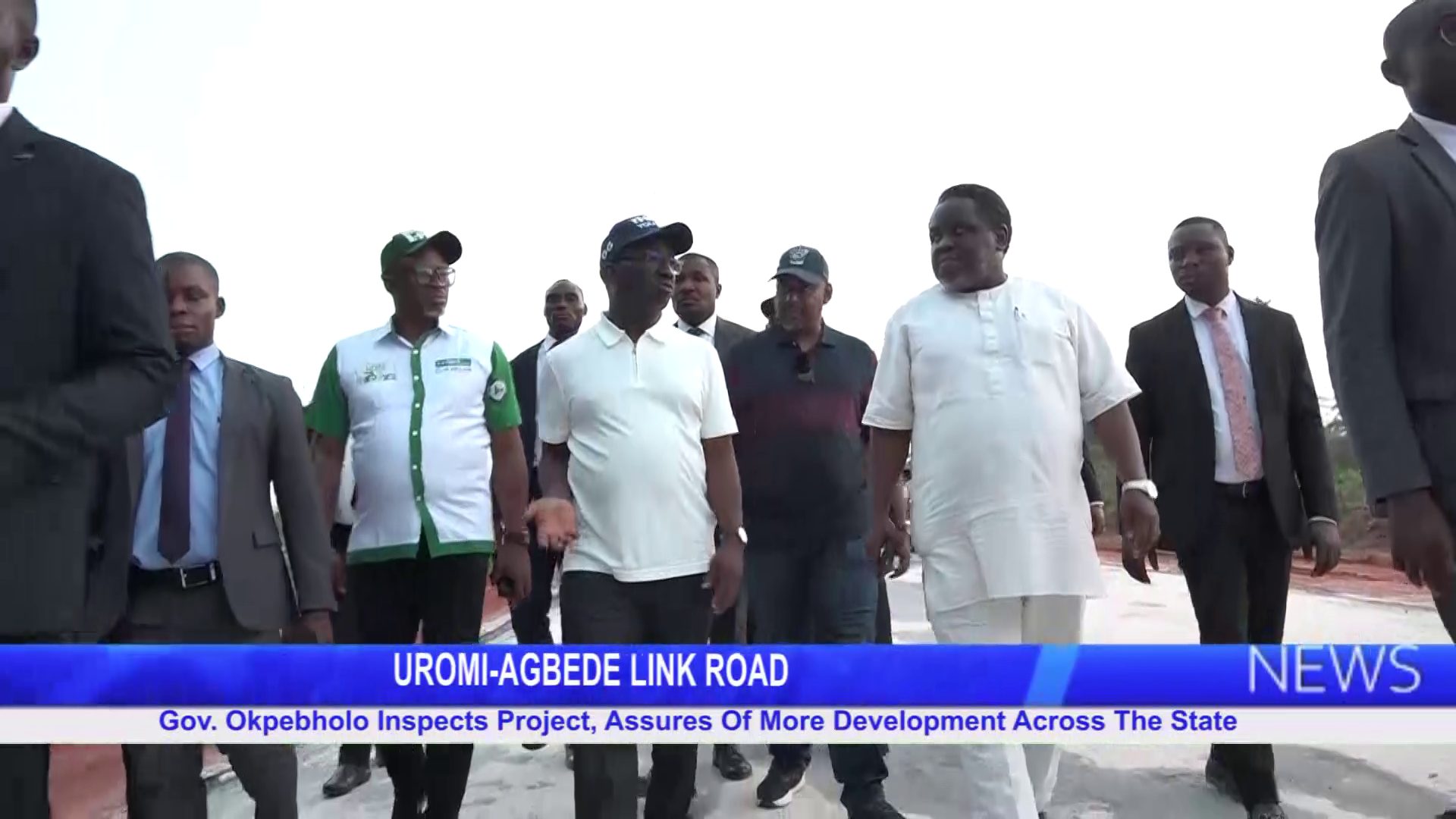 UROMI-AGBEDE LINK ROAD: Gov. Okpebholo Inspects Project, Assures Of More Development Across The State