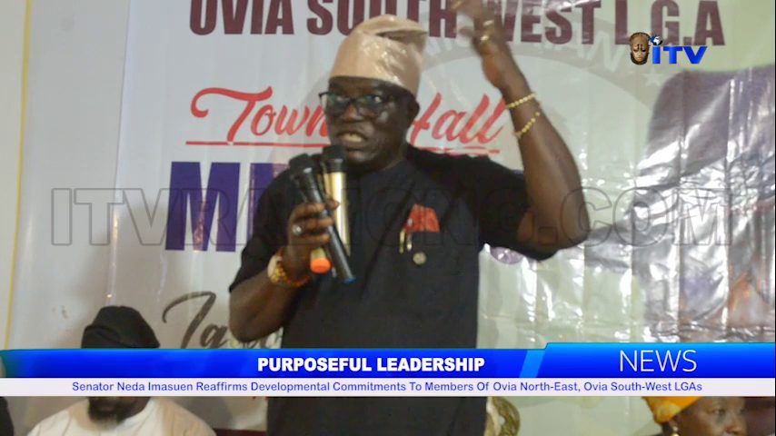 Senator Neda Imasuen Reaffirms Developmental Commitments To Members Of Ovia North-East, Ovia South-West LGAs