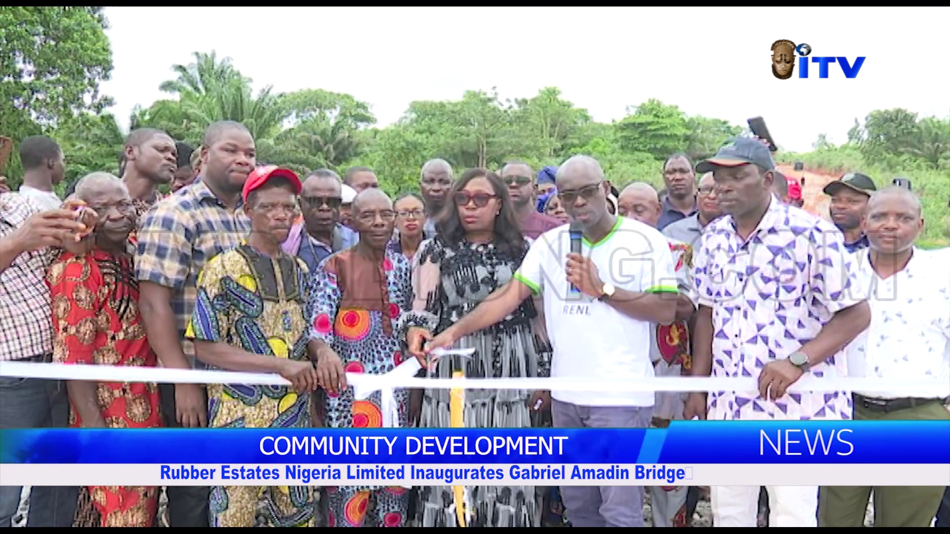 COMMUNITY DEVELOPMENT: Rubber Estates Nigeria Limited Inaugurates Gabriel Amadin Bridge