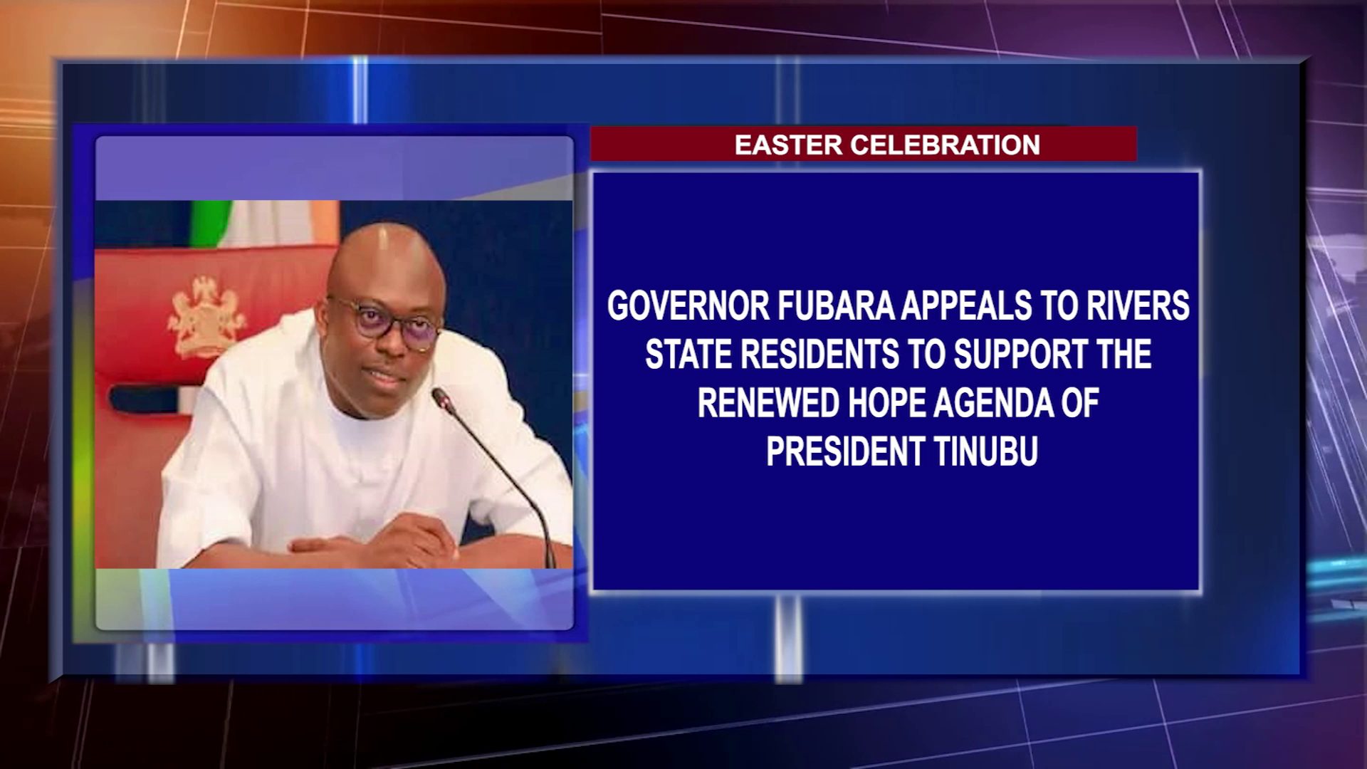 Governor Fubara Appeals To Rivers State Residents To Support The Renewed Hope Agenda Of President Tinubu