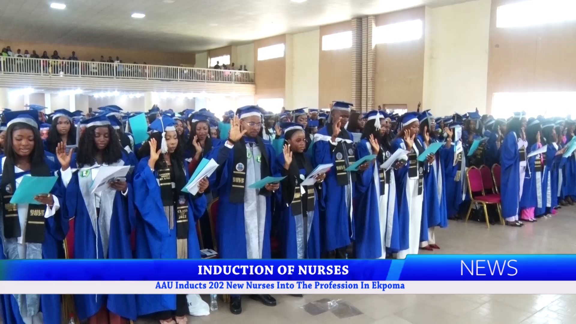 AAU Inducts 202 New Nurses Into The Profession In Ekpoma