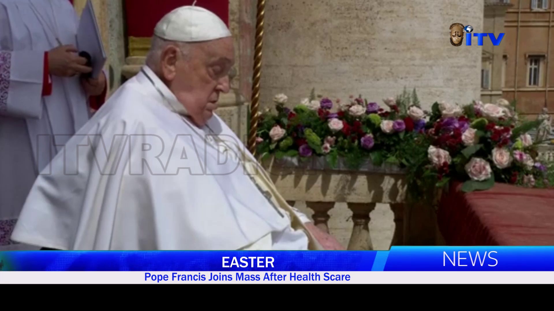 EASTER: Pope Francis Joins Mass After Health Scare