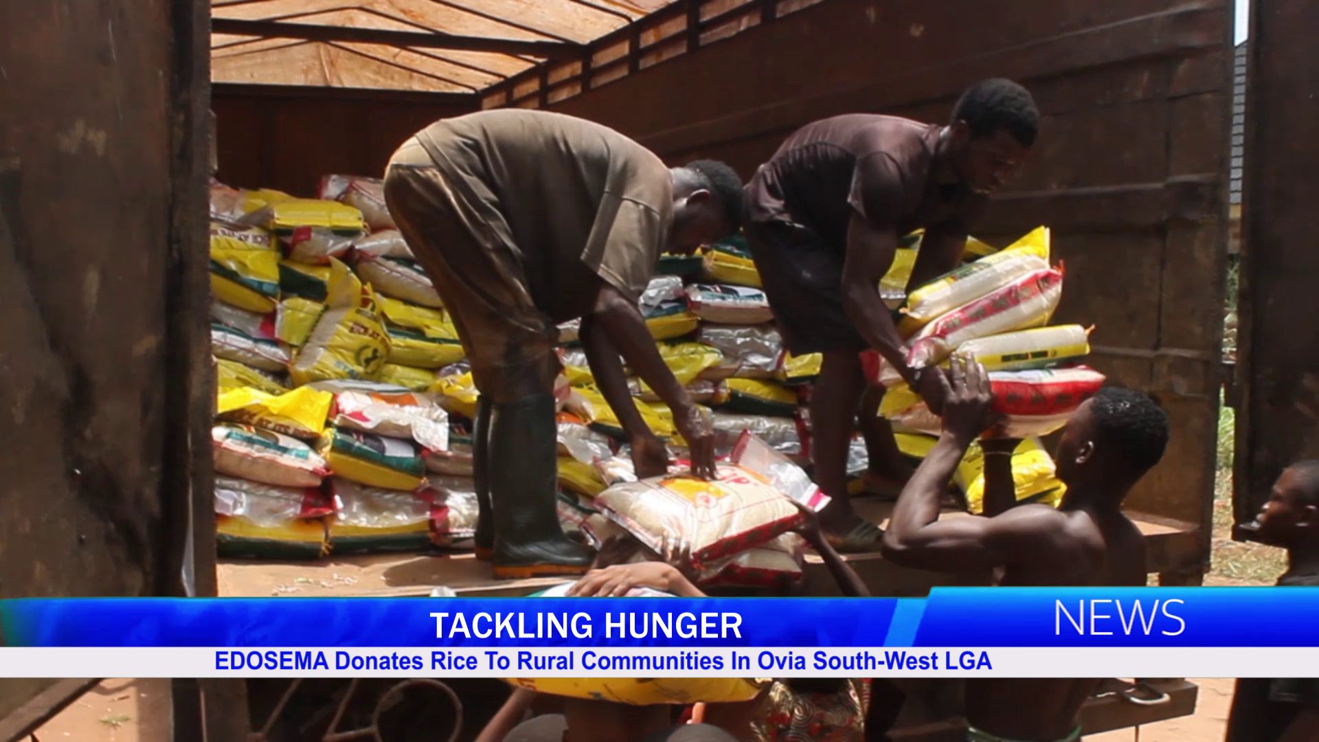 EDOSEMA Donates Rice To Rural Communities In Ovia South-West LGA