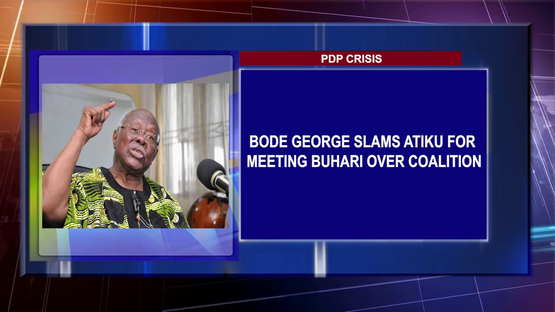Bode George Slams Atiku For Meeting Buhari Over Coalition