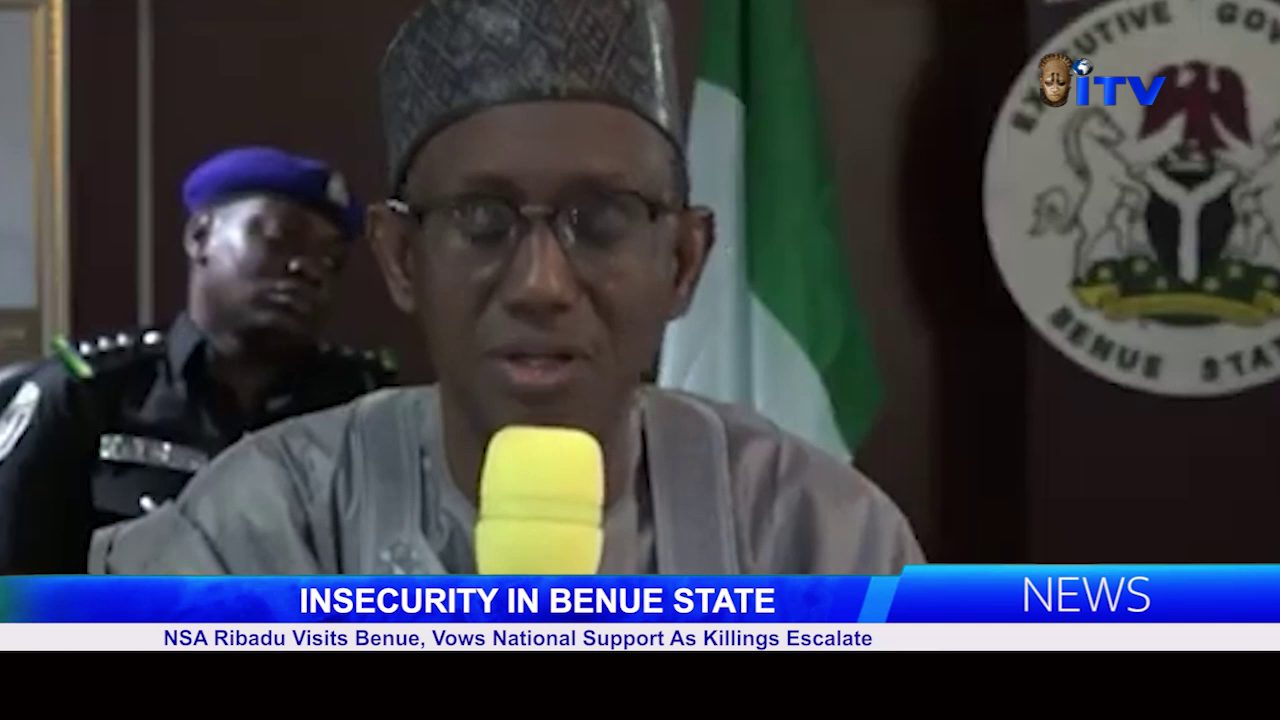 Insecurity In Benue State: NSA Ribadu Visits Benue, Vows National Support As Killings Escalate