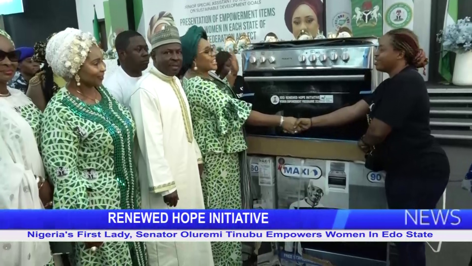 Nigeria’s First Lady, Senator Oluremi Tinubu Empowers Women In Edo State