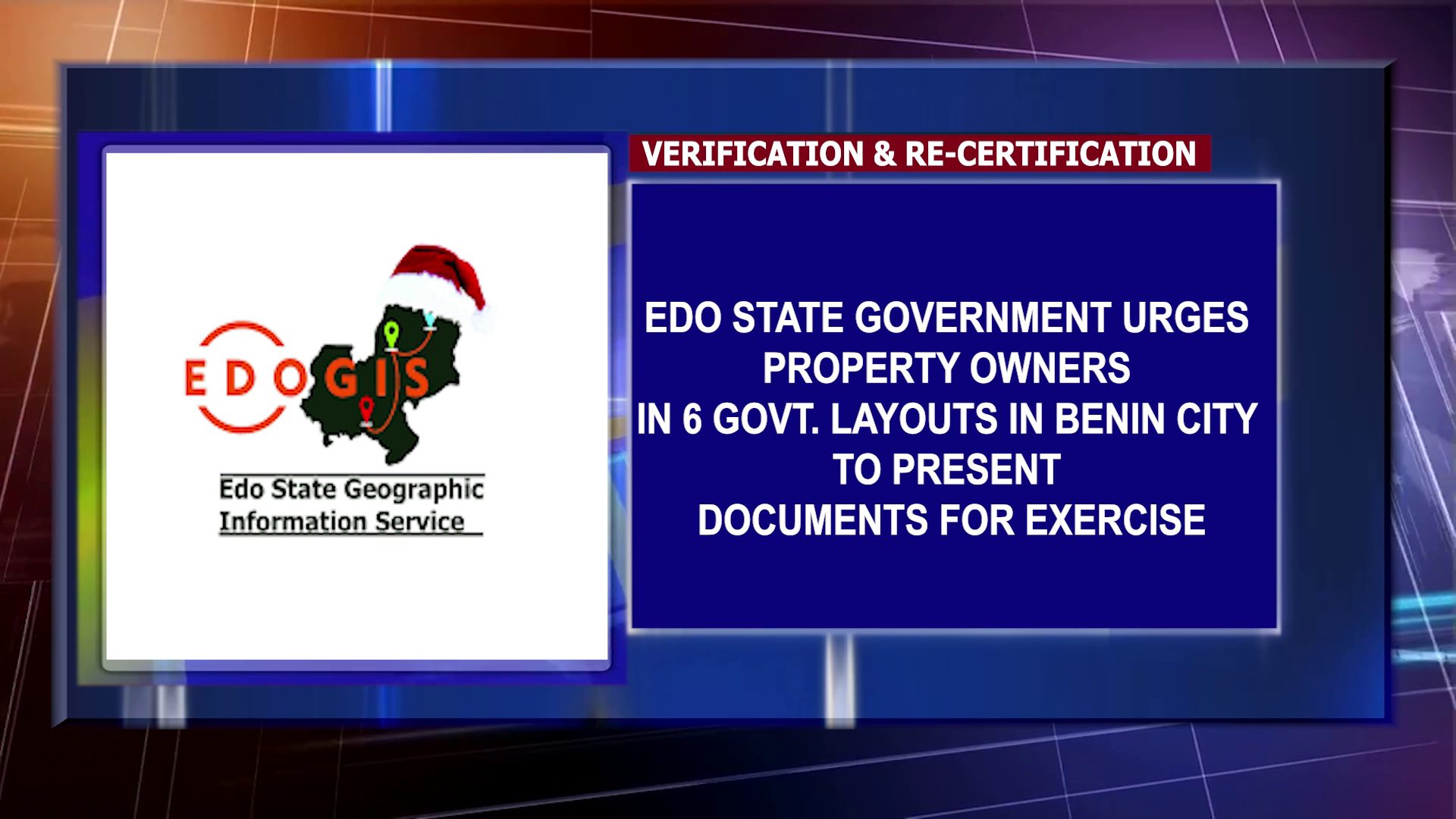 Edo State Government Urges Property Owners In 6 Govt. Layouts In Benin City To Present Documents For Exercise