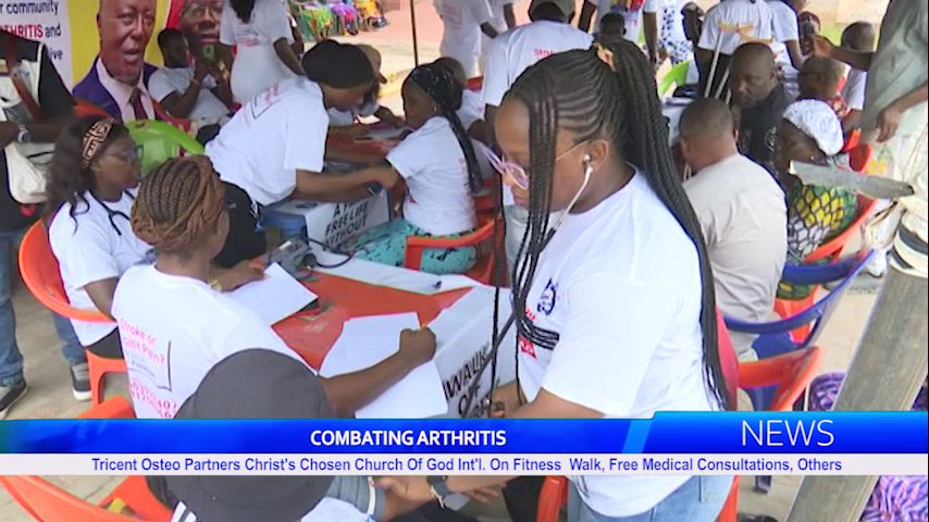Tricent Osteo Partners Christ’s Chosen Church Of God Int’l. On Fitness Walk, Free Medical Consultations, Others