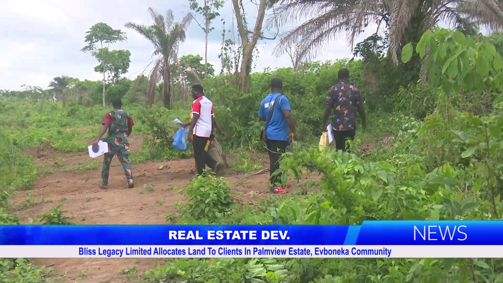 Bliss Legacy Limited Allocates Land To Clients In Palmview Estate, Evboneka Community