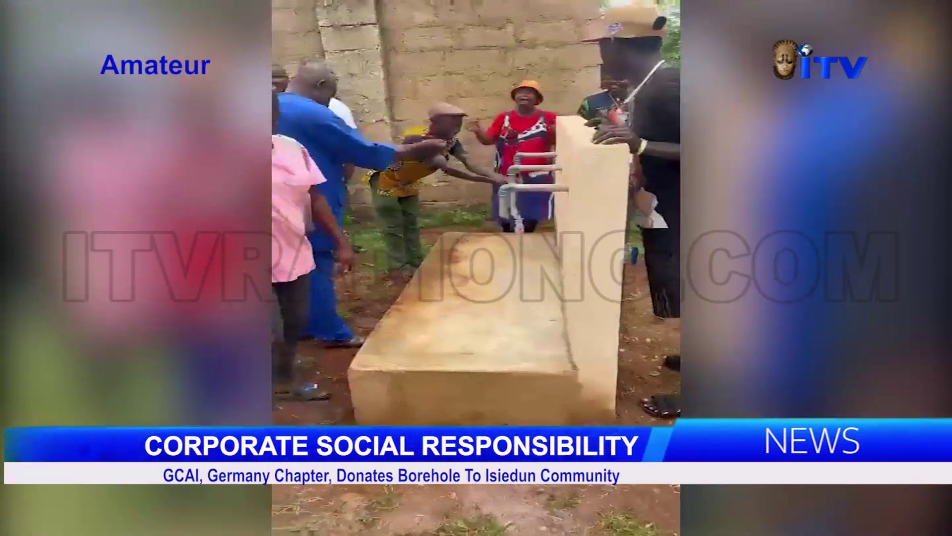 CORPORATE SOCIAL RESPONSIBILITY: GCAI, Germany Chapter, Donates Borehole To Isiedun Community