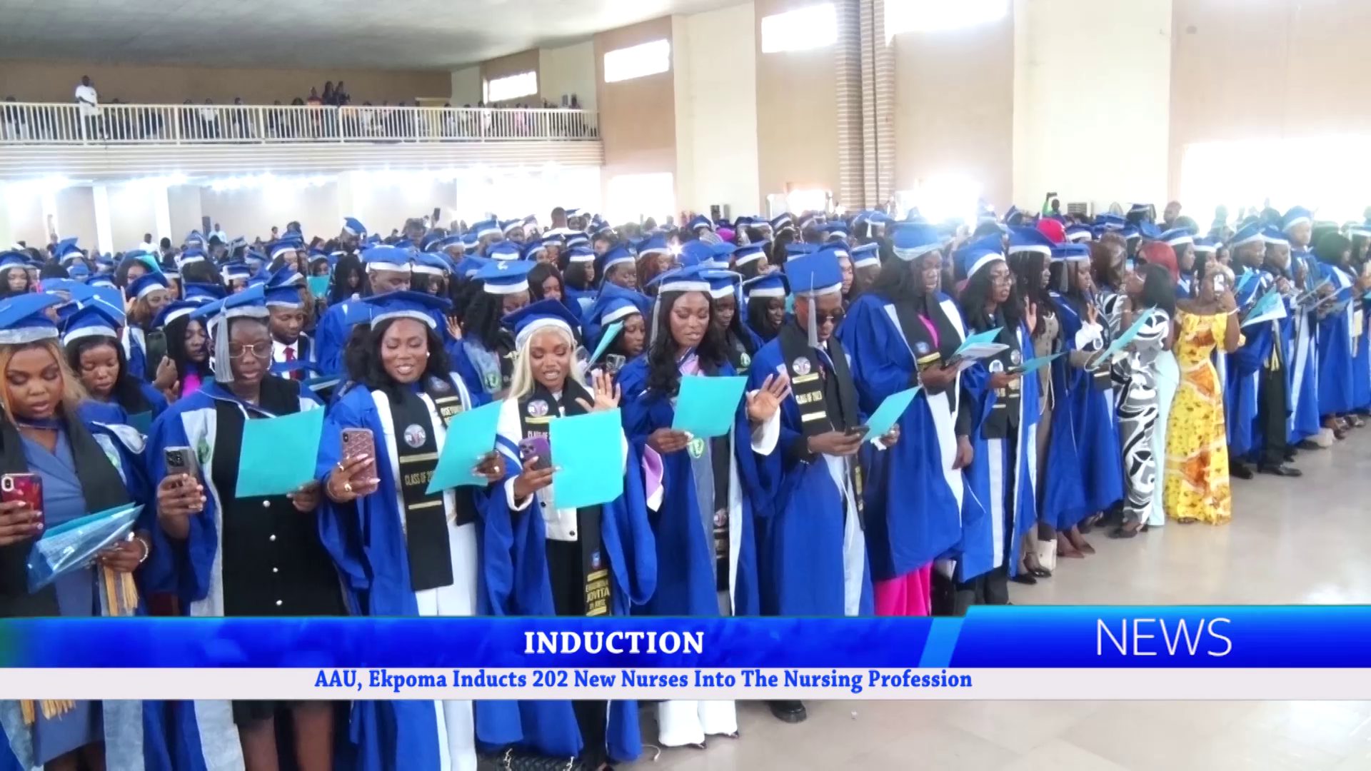 AAU, Ekpoma Inducts 202 New Nurses Into The Nursing Profession
