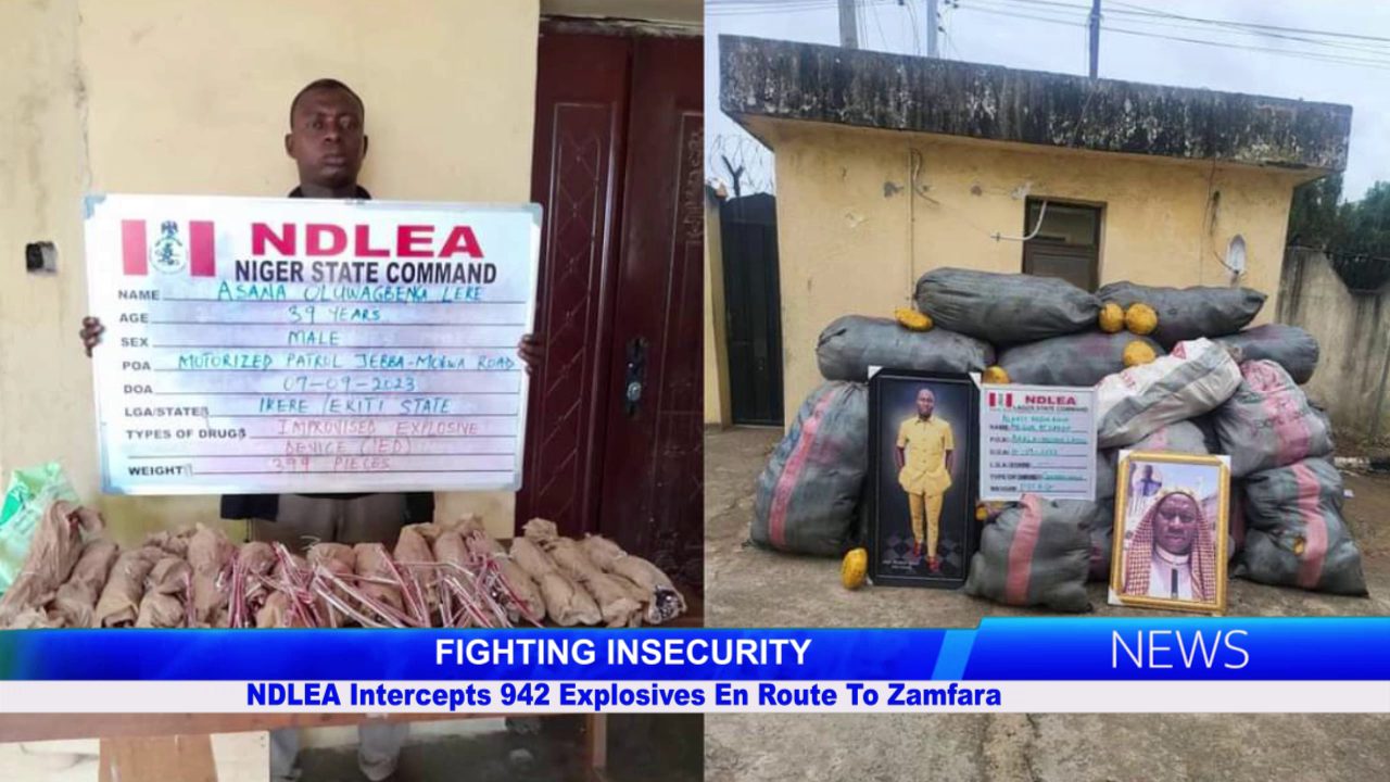 NDLEA Intercepts 942 Explosives En Route To Zamfara
