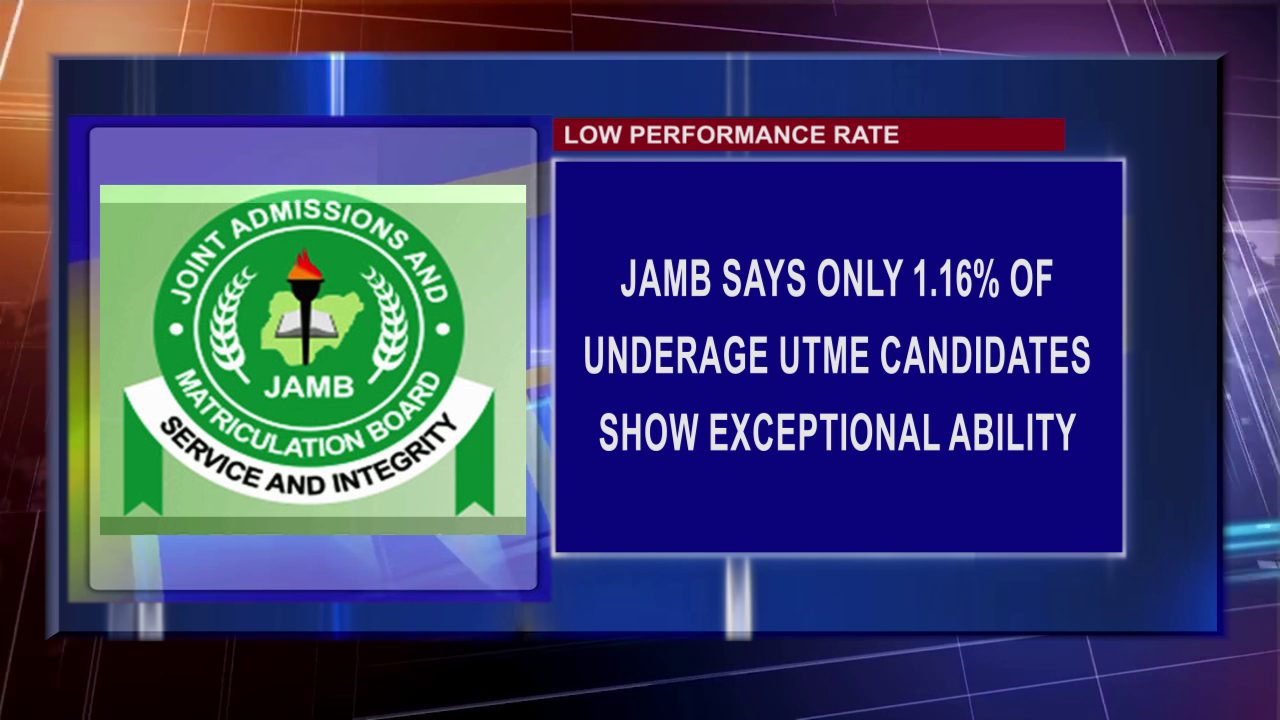 JAMB Says Only 1.16% Of Underage UTME Candidates Show Exceptional Ability
