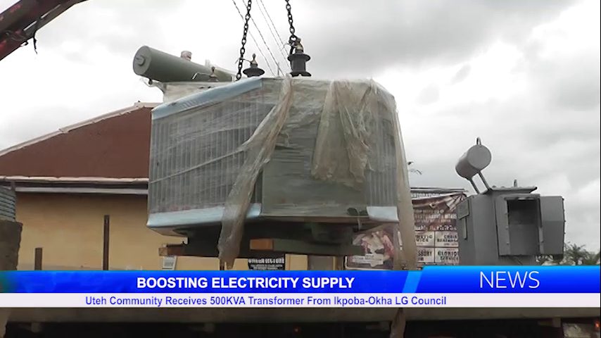 Uteh Community Receives 500KVA Transformer From Ikpoba-Okha LG Council