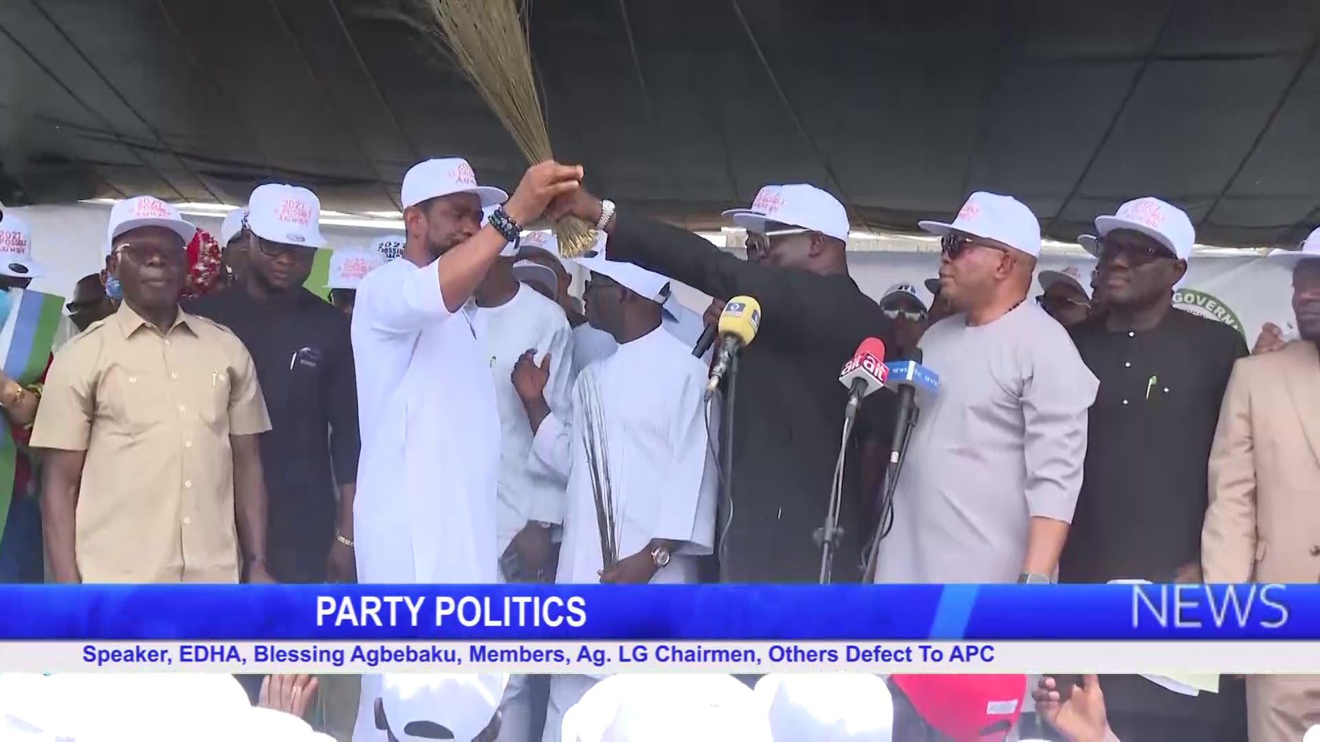 PARTY POLITICS: Speaker, EDHA, Blessing Agbebaku, Members, Ag. LG Chairmen, Others Defect To APC