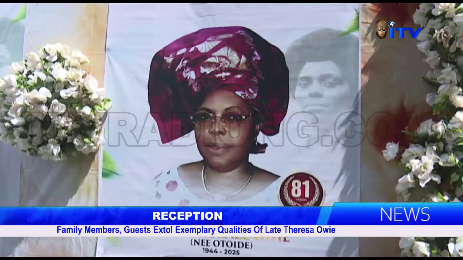 RECEPTION: Family Members, Guests Extol Exemplary Qualities Of Late Theresa Owie