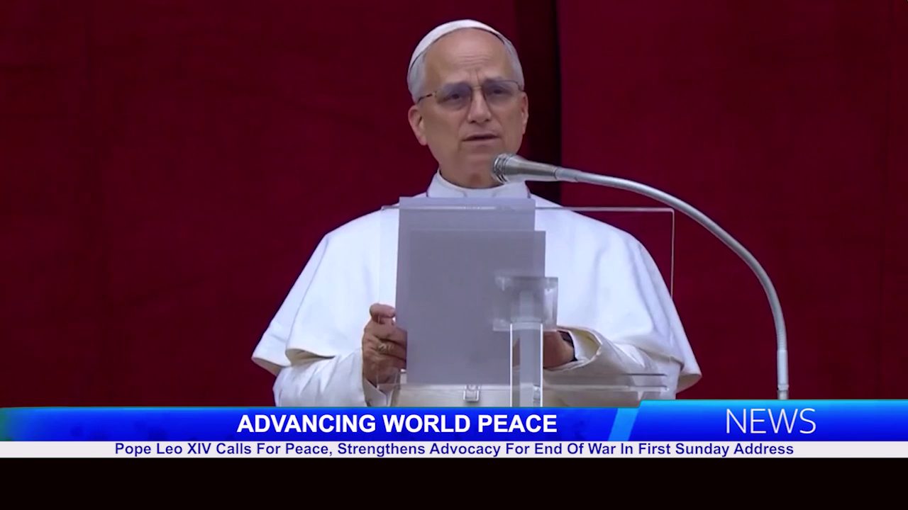 Pope Leo XIV Calls For Peace, Strengthens Advocacy For End Of War In First Sunday Address