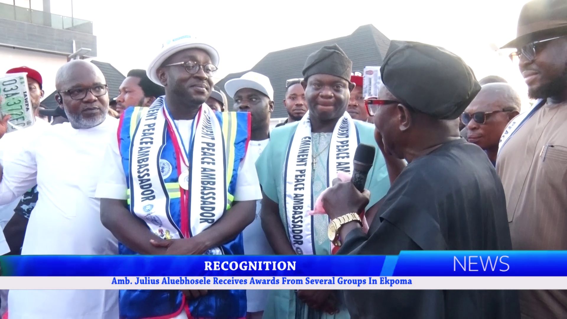 Amb. Julius Aluebhosele Receives Awards From Several Groups In Ekpoma