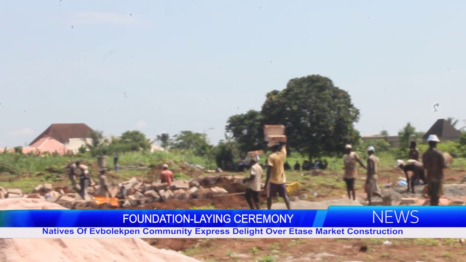 Natives Of Evbolekpen Community Express Delight Over Etase Market Construction